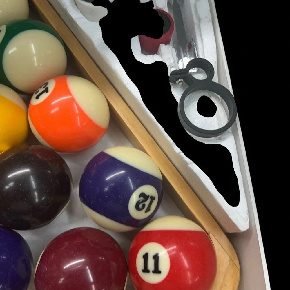 Sports Craft Billiard -Cue - Ball Set Bundle 16 Balls & Accessories and‎ Rack
